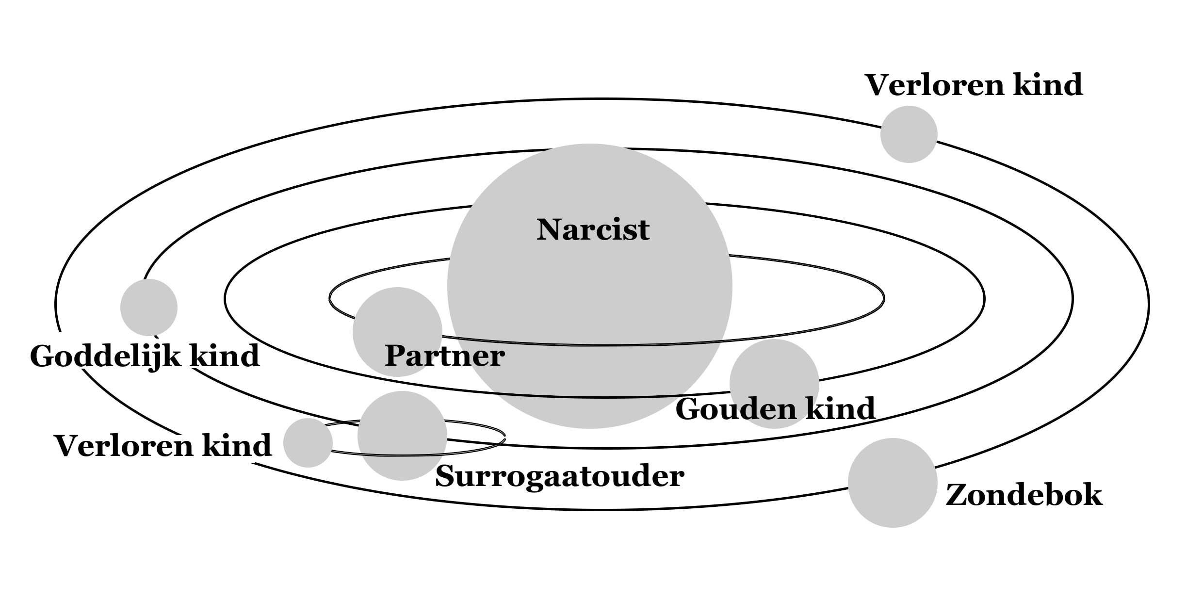 De rollen in een narcistische familie